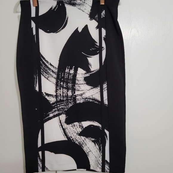 Worthington Med skirt and top, black and white color block - Picture 5 of 8